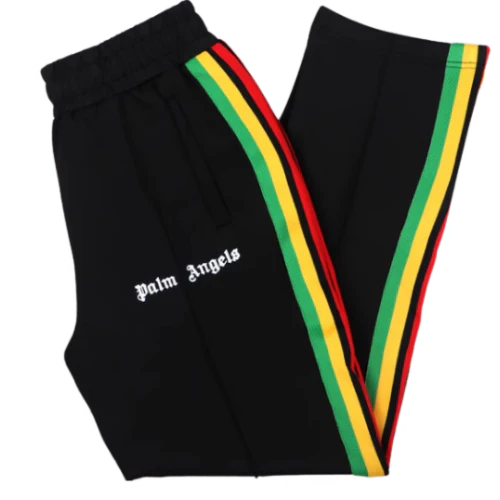 Palm Angles Staight Leg Velour Jogger Black Colors