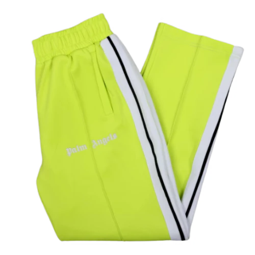 Palm Angles Staight Leg Velour Jogger Neon White