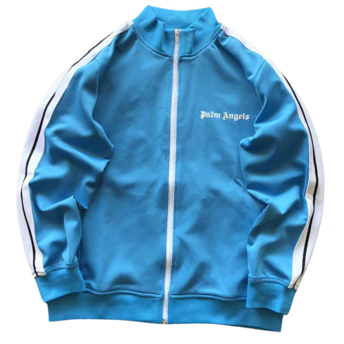 Palm Angles Zip Hoodie Blue White
