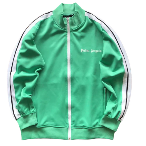 Palm Angles Zip Hoodie Green White