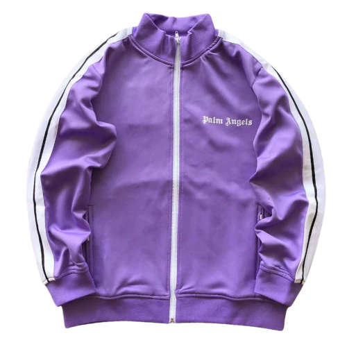 Palm Angles Zip Hoodie Light Purple White