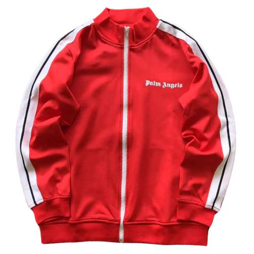 Palm Angles Zip Hoodie Red White