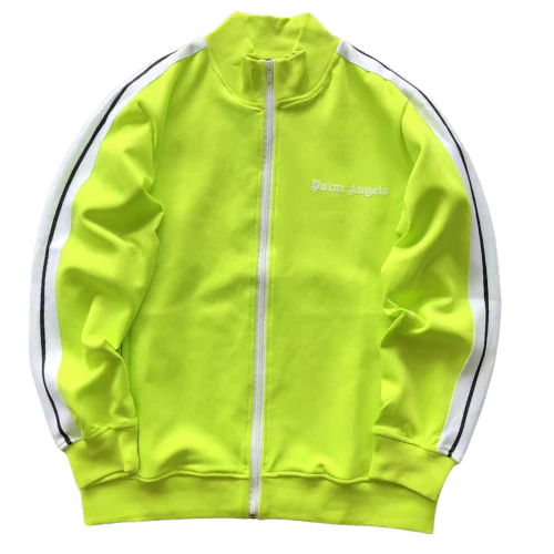 Palm Angles Zip Hoodie Yellow White