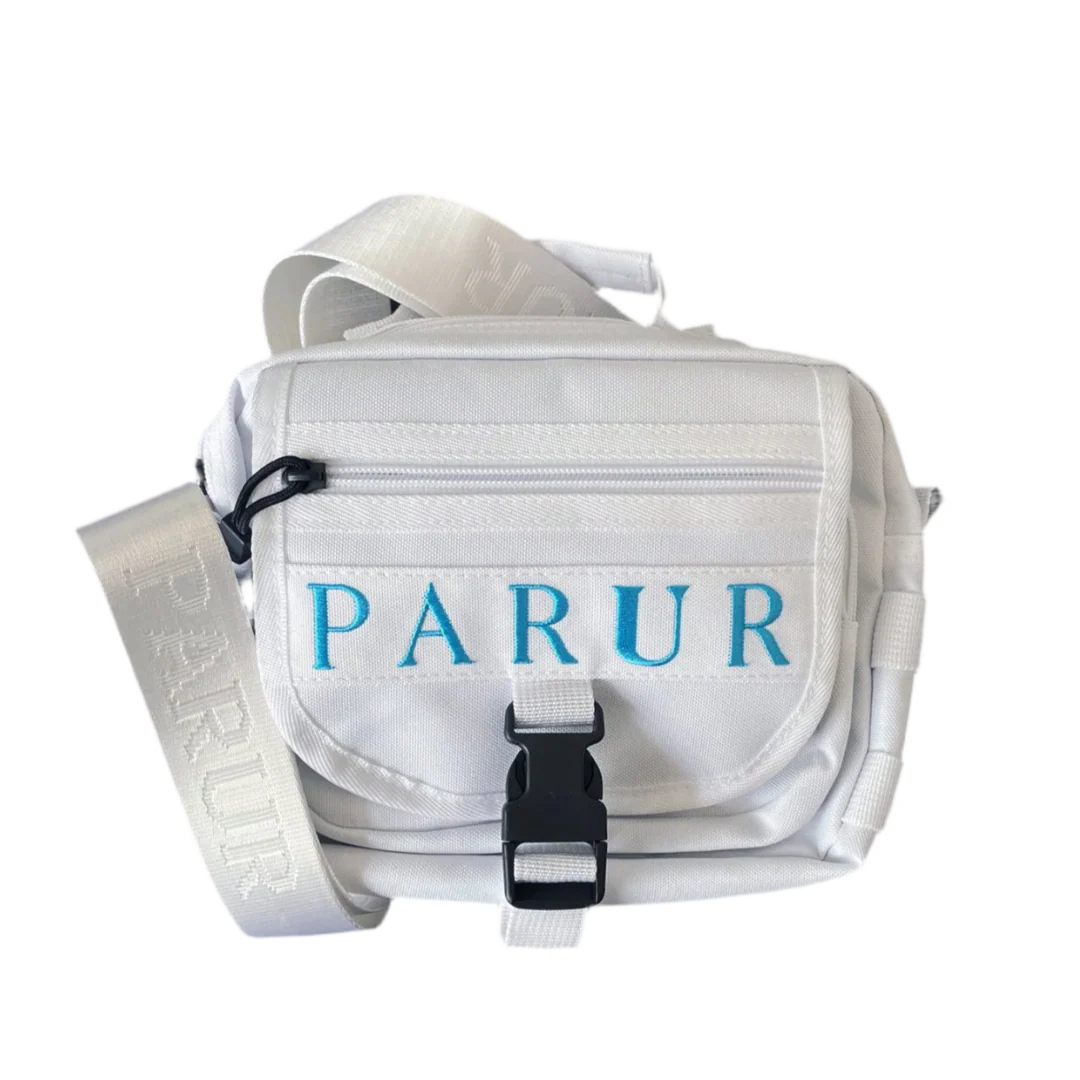 Parur Messenger Bag White & Blue