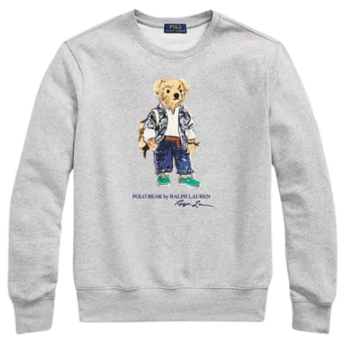 Polo Ralph Lauren Sweater Bear Print Grey