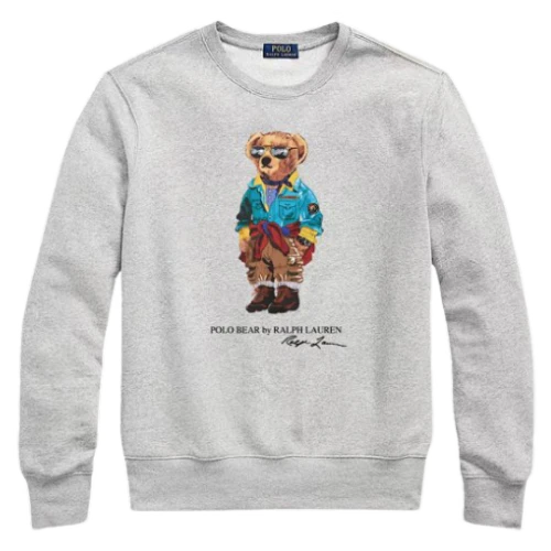Polo Ralph Lauren Sweater Bear Print Grey