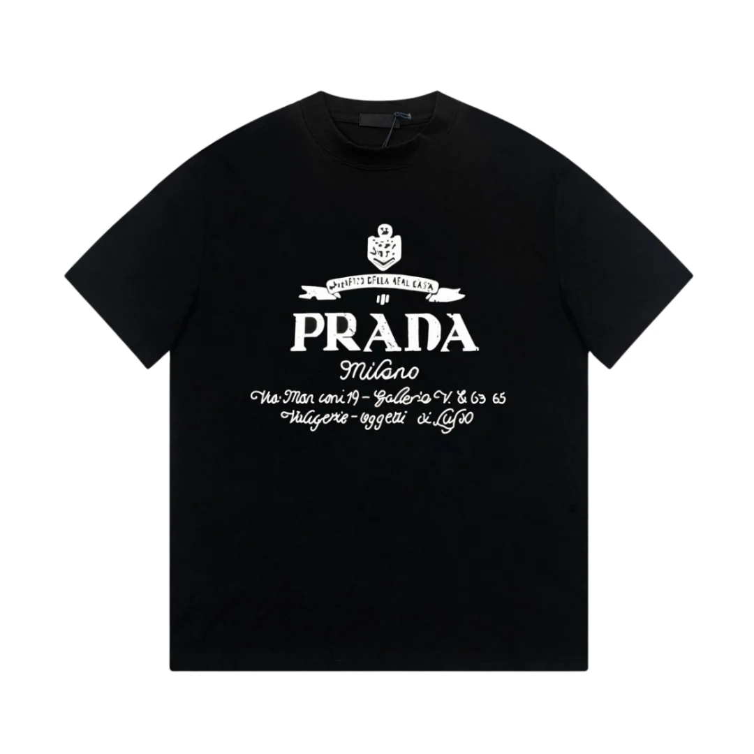 Prada Font T-Shirt Black