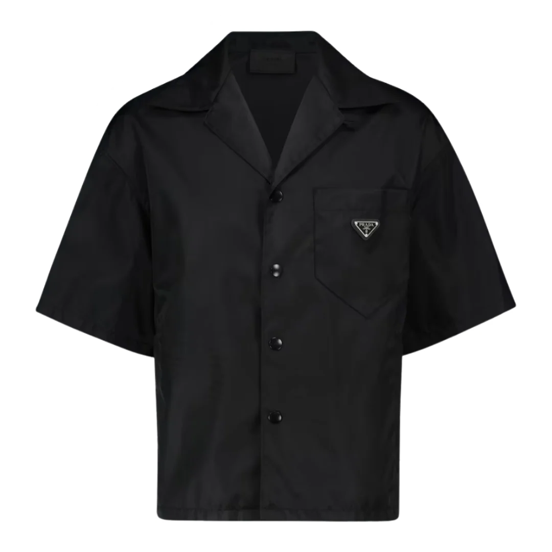 Prada Re-Nylon Short Arm Shirt Black