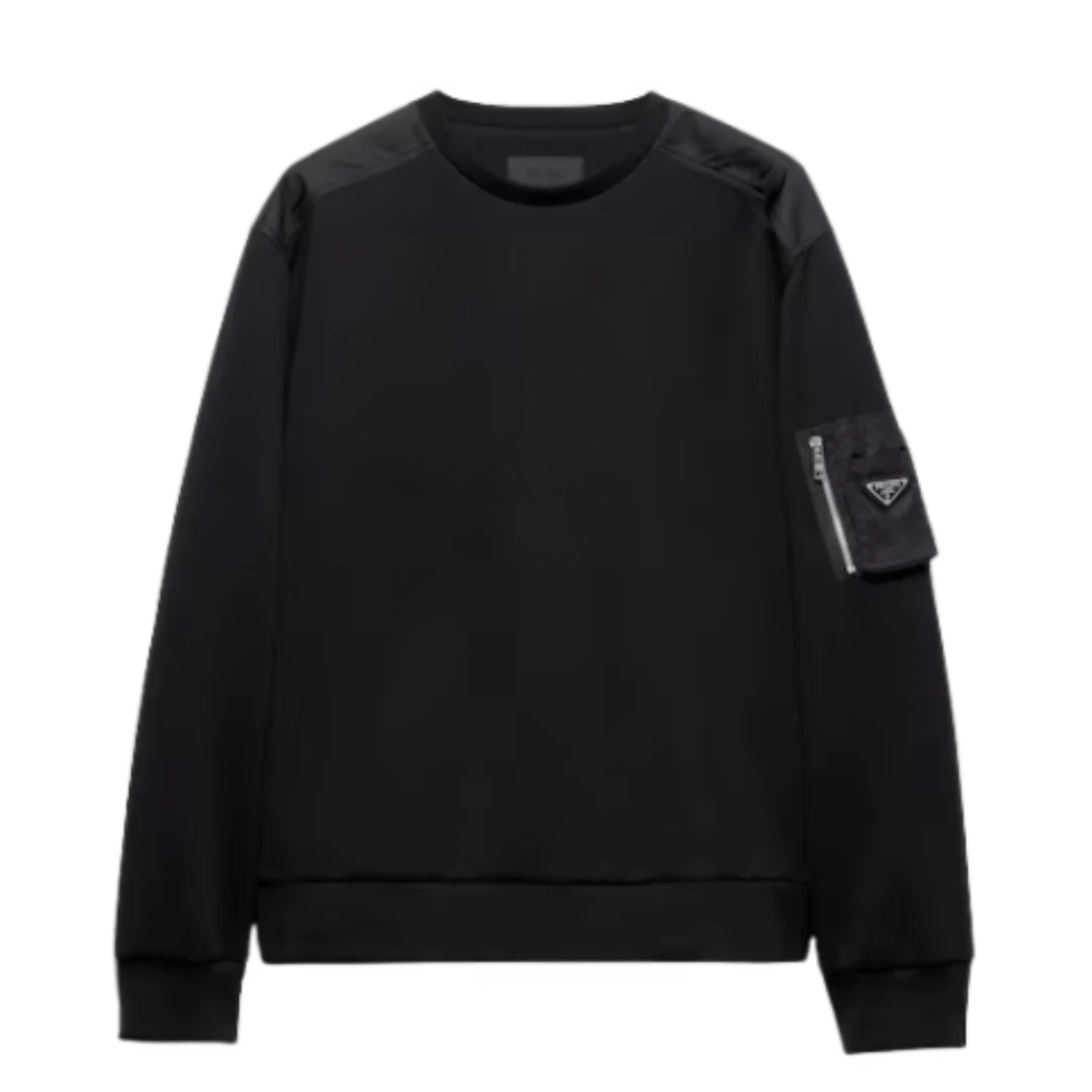 Prada Shoulder Pocket Sweater Black