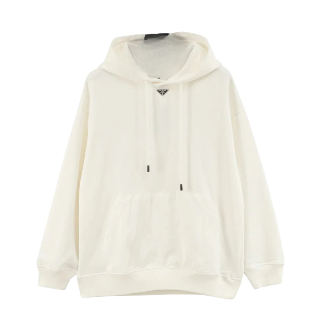 Prada Hoodie White Cream