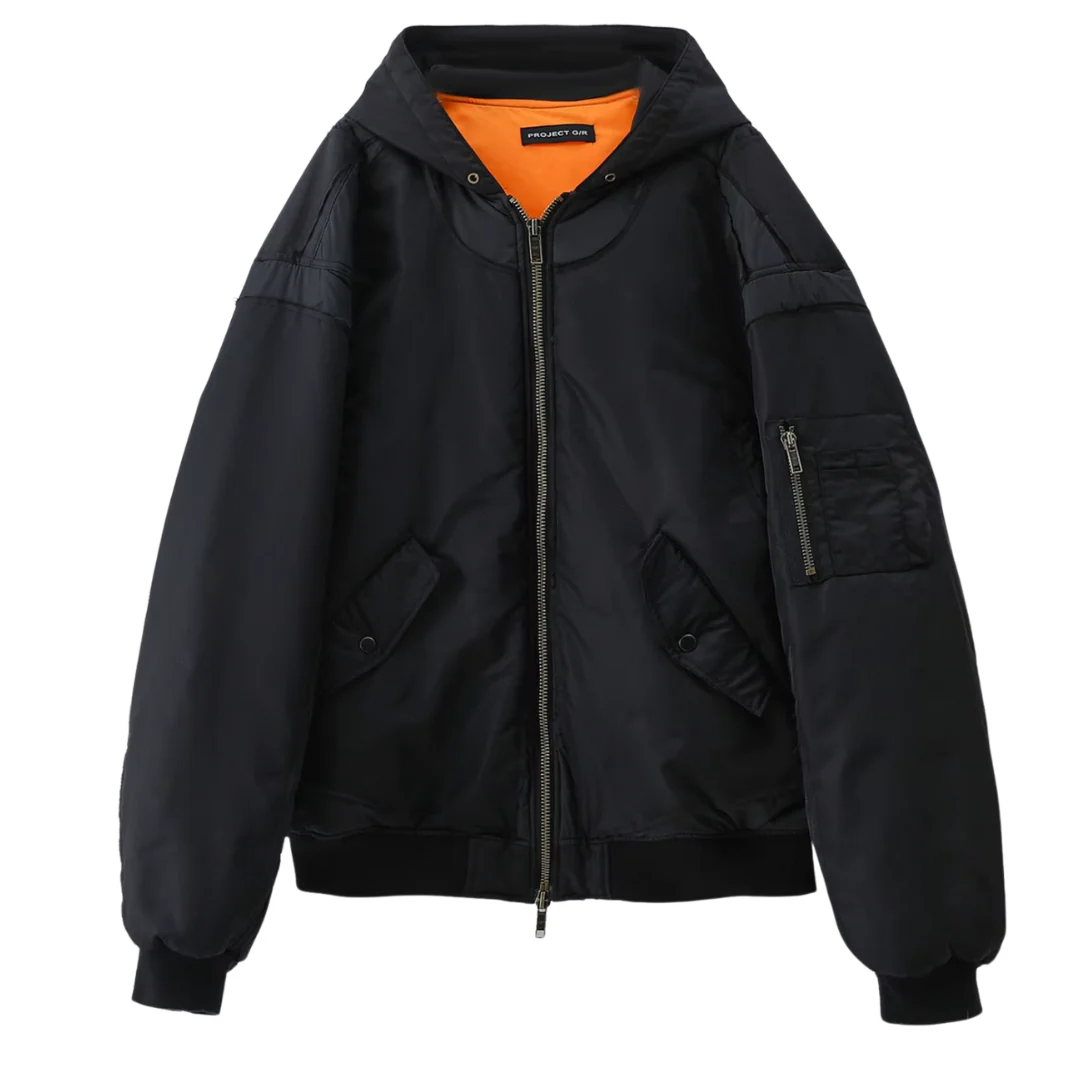 Project G/R Reworked Bomber Jacket Black