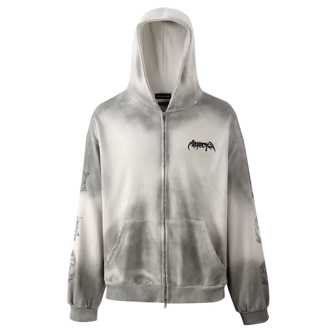 Project GR Zipper Washed Grey