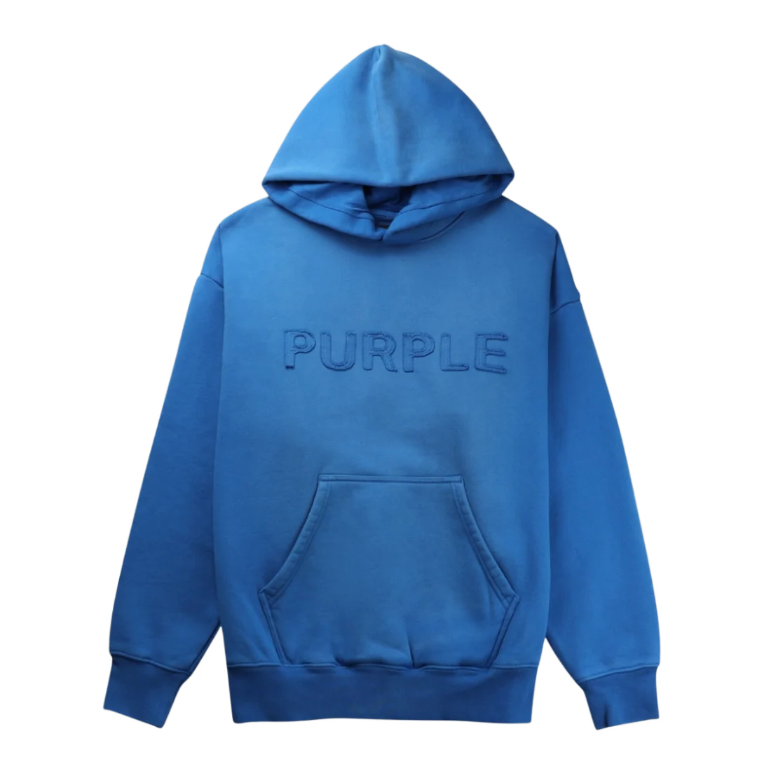 Purple Brand Hoodie Blue
