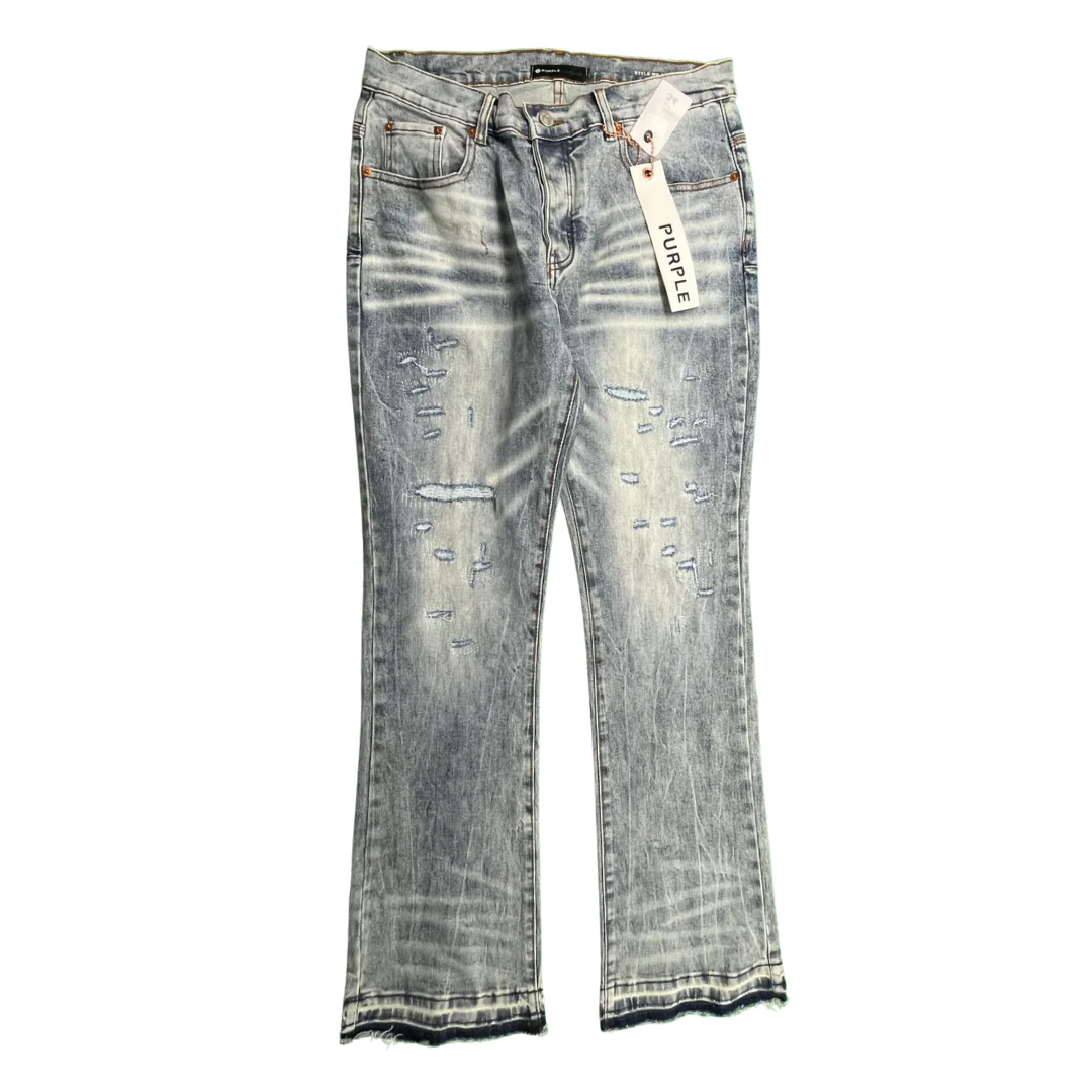 Purple Flared Jeans Blue
