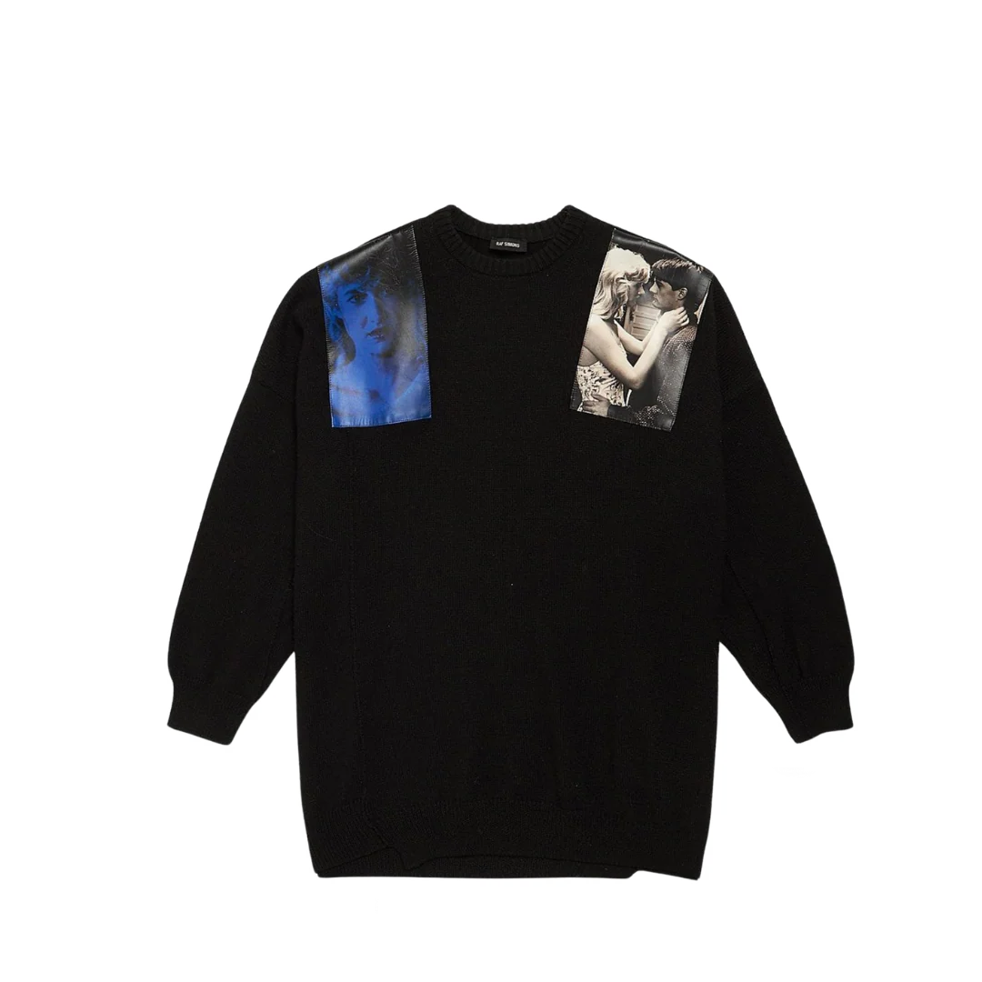 Raf Simons Black Patched Sweater