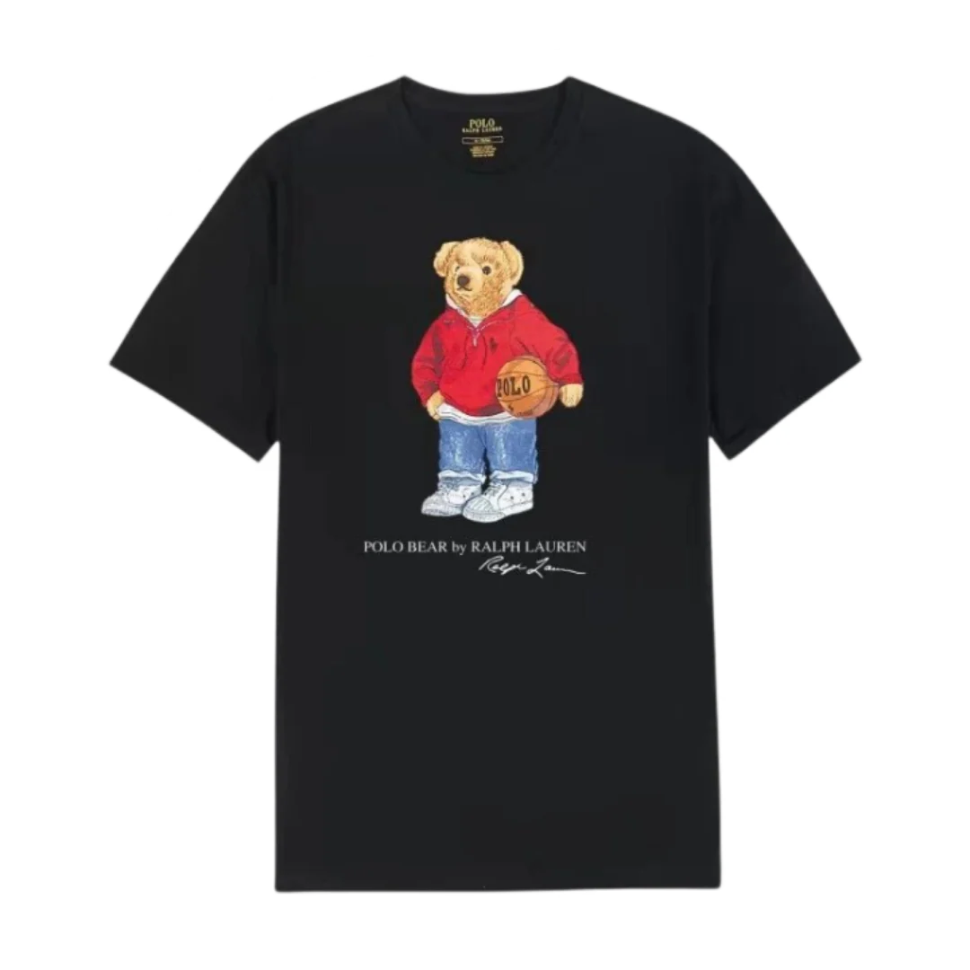 Ralph Lauren Basketball Bear T-Shirt Black