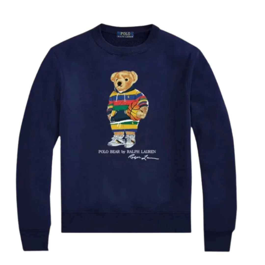 Ralph Lauren Basketball Polo Bear Sweater Blue