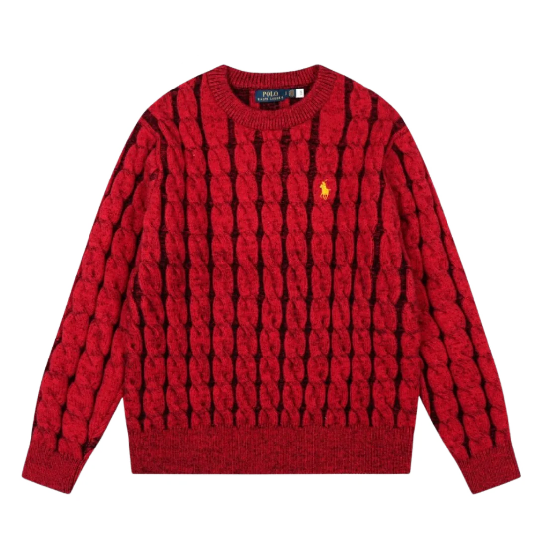 Ralph Lauren Cable Knit Sweater Red