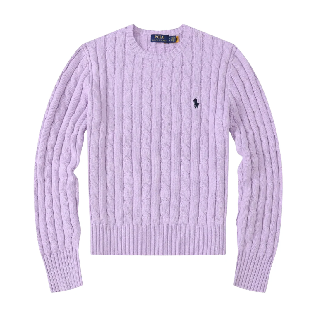 Ralph Lauren Cable Knit Sweater Violet