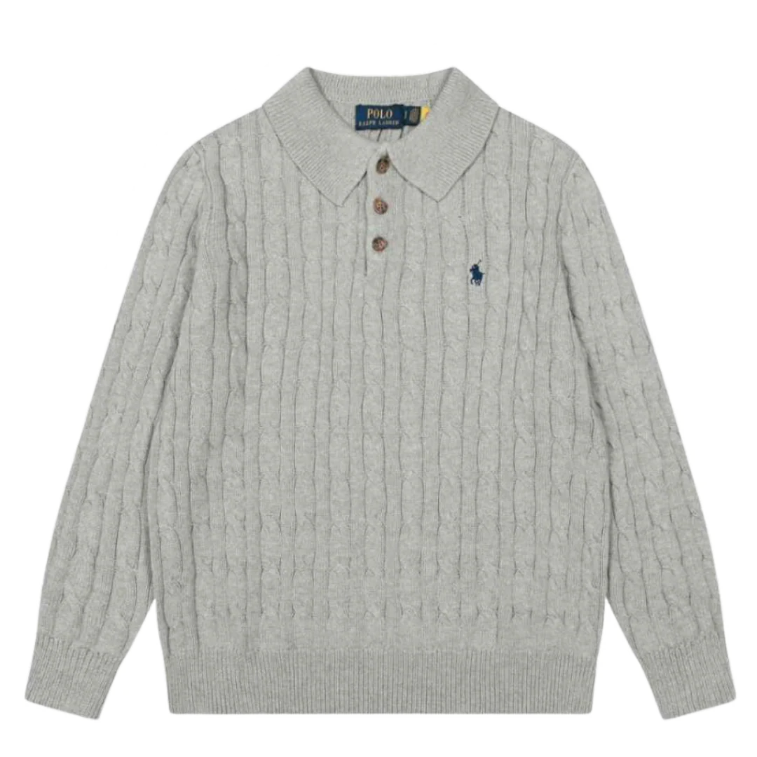 Ralph Lauren Crewneck Knit Sweater Grey