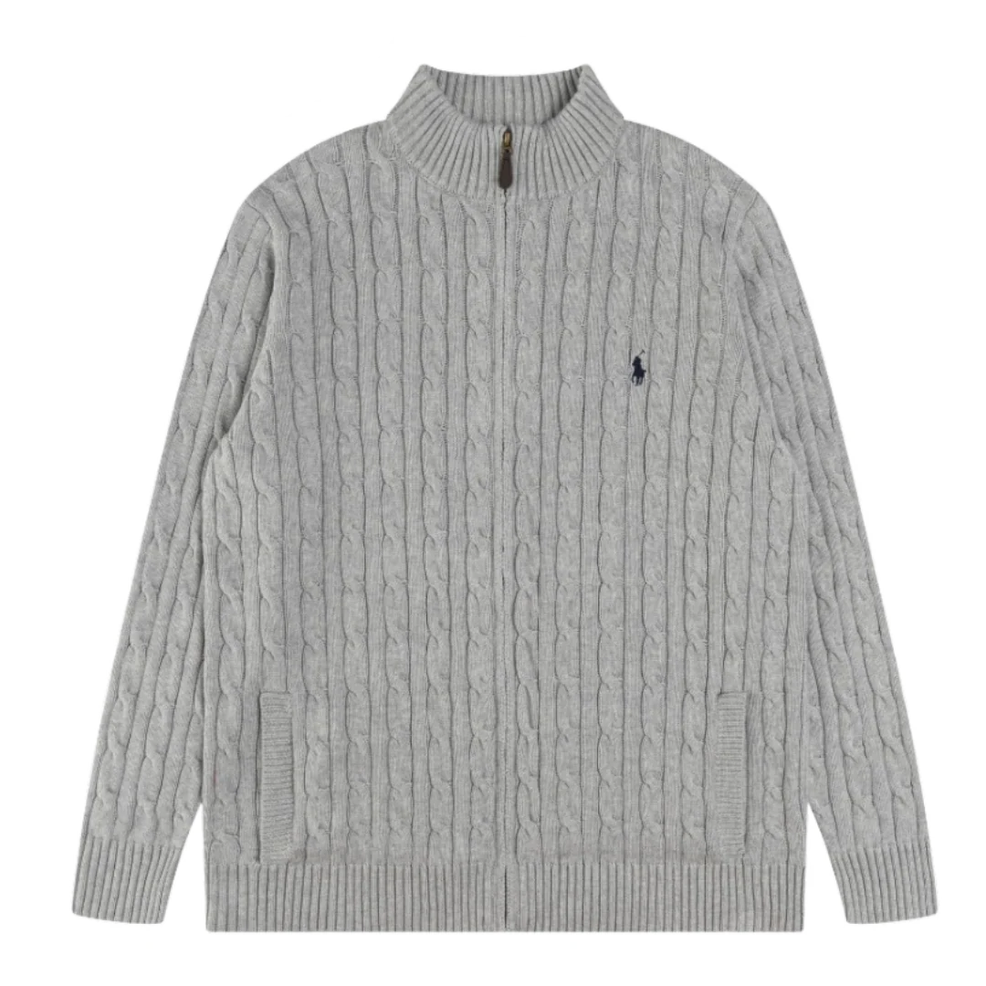 Ralph Lauren Knit Full Zip Grey