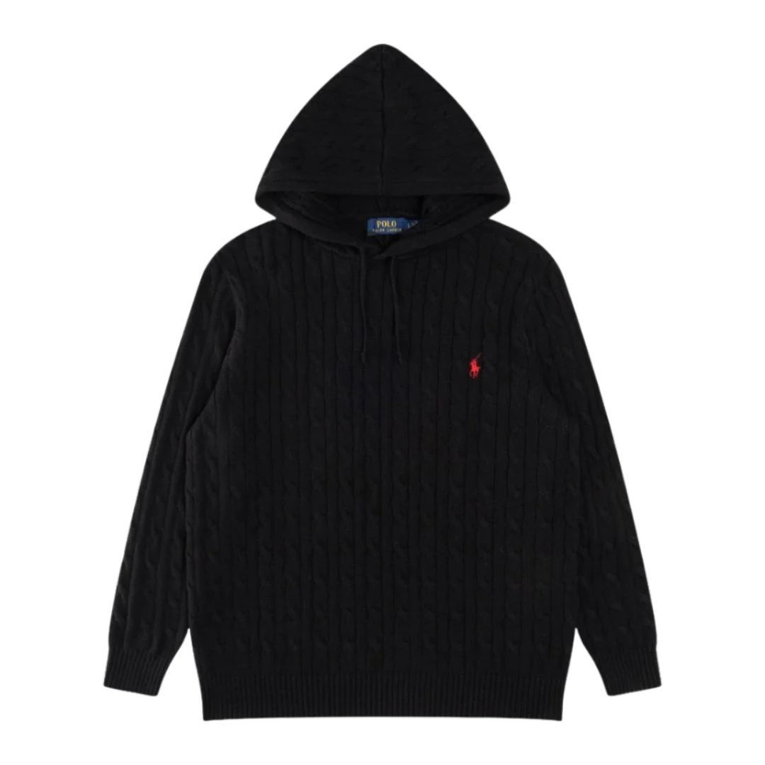 Ralph Lauren Knit Hoodie Black