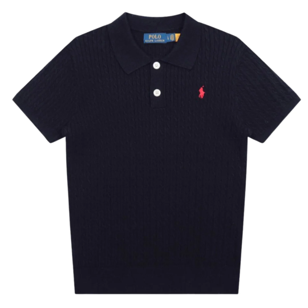 Ralph Lauren Knit Polo Shirt Dark Blue