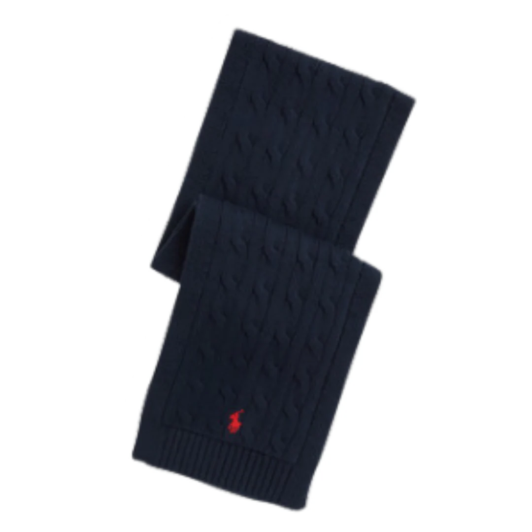 Ralph Lauren Knit Scarf Blue