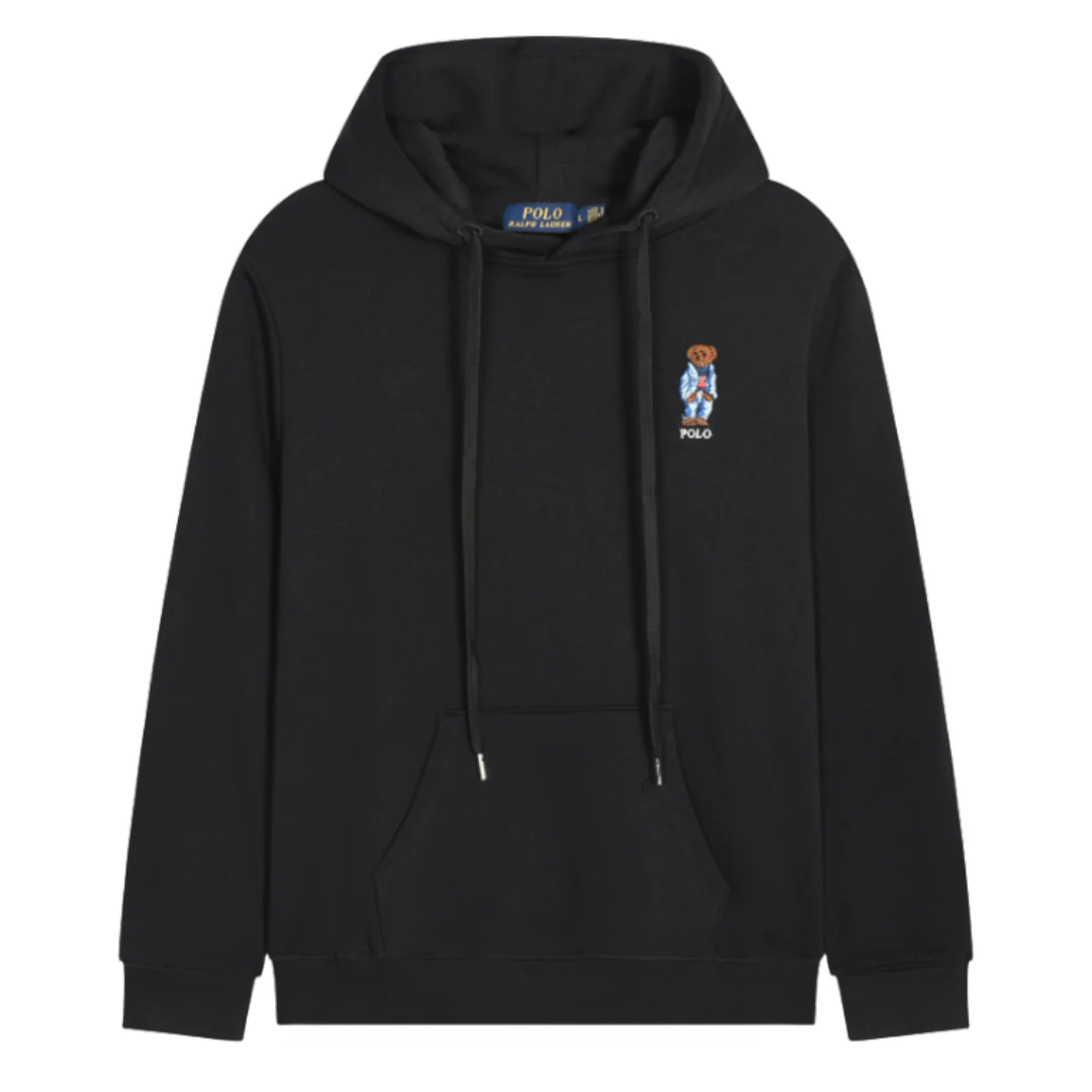 Ralph Lauren Polo Bear Hoodie Black