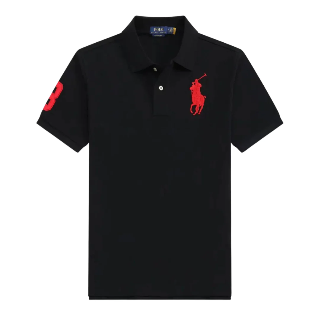 Ralph Lauren Polo Shirt Black & Red