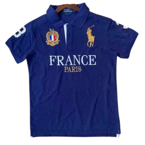 Ralph Lauren Polo Shirt Chief Keef France Navy Blue