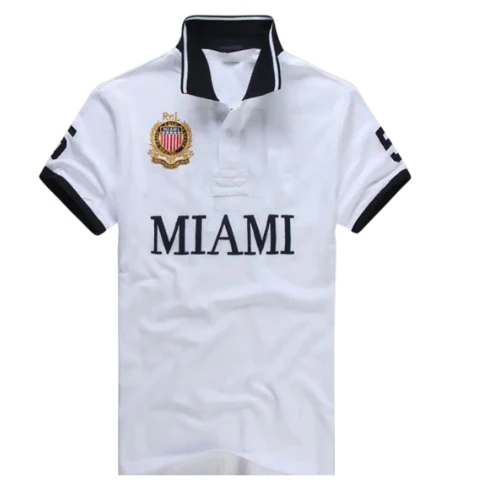 Ralph Lauren Polo Shirt Chief Keef Miami White