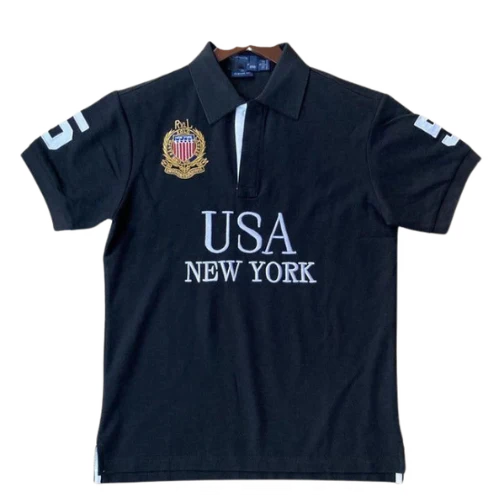 Ralph Lauren Polo Shirt Chief Keef Usa LA Black