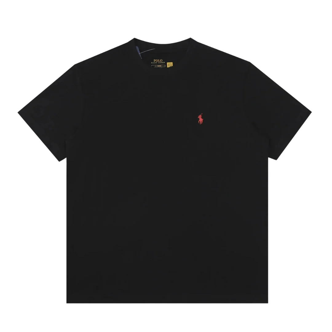 Ralph Lauren Red Icon Basic T-Shirt Black