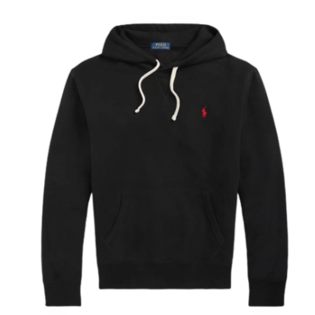 Ralph Lauren Red Icon Hoodie Black