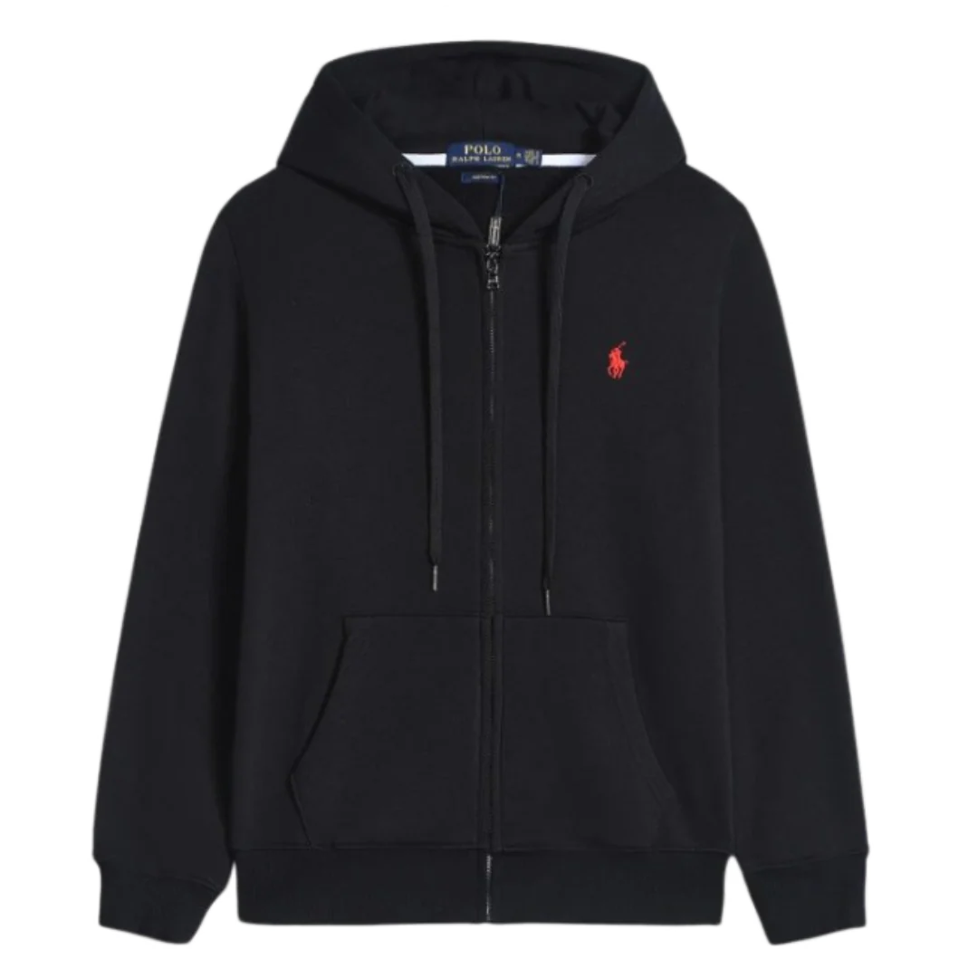Ralph Lauren Red Icon Zipper Black