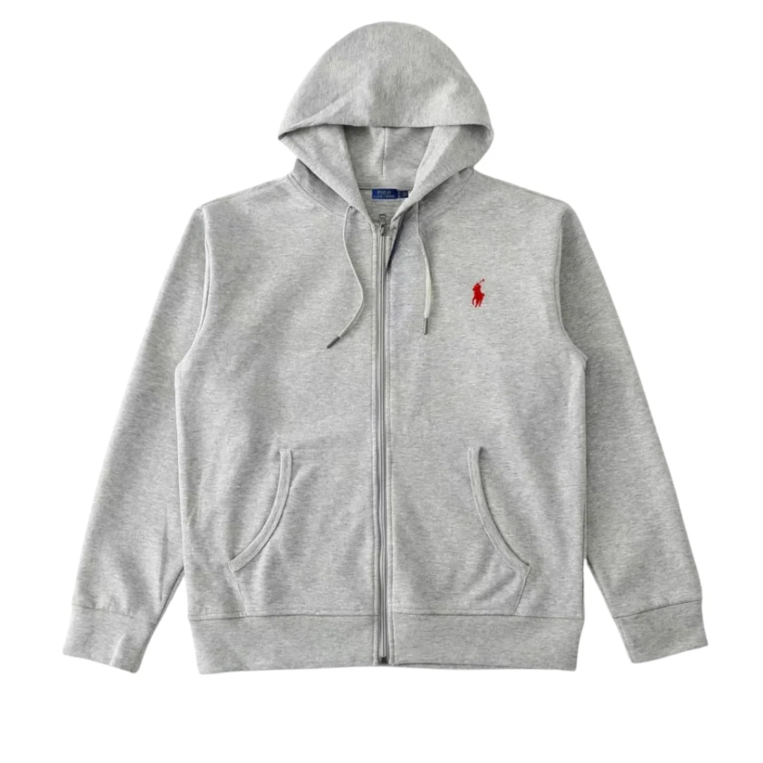 Ralph Lauren Red Icon Zipper Grey