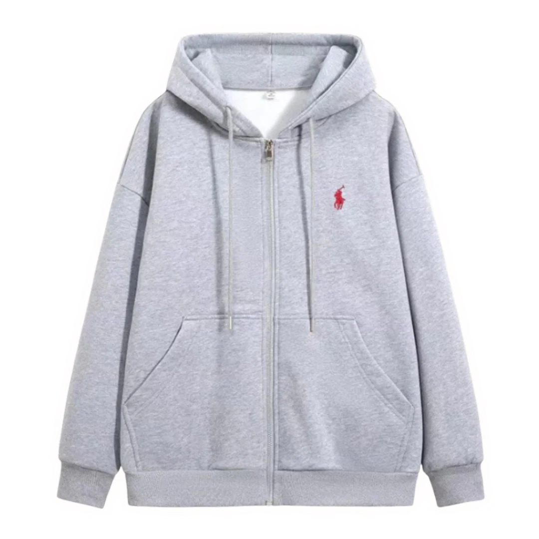 Ralph Lauren Red Icon Zipper Grey