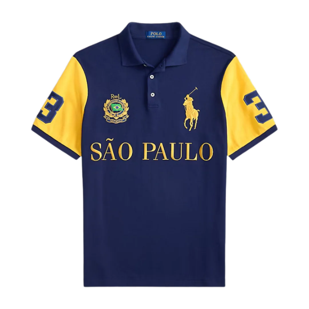 Ralph Lauren Sao Paolo Chief Keef Polo Shirt Blue & Yellow
