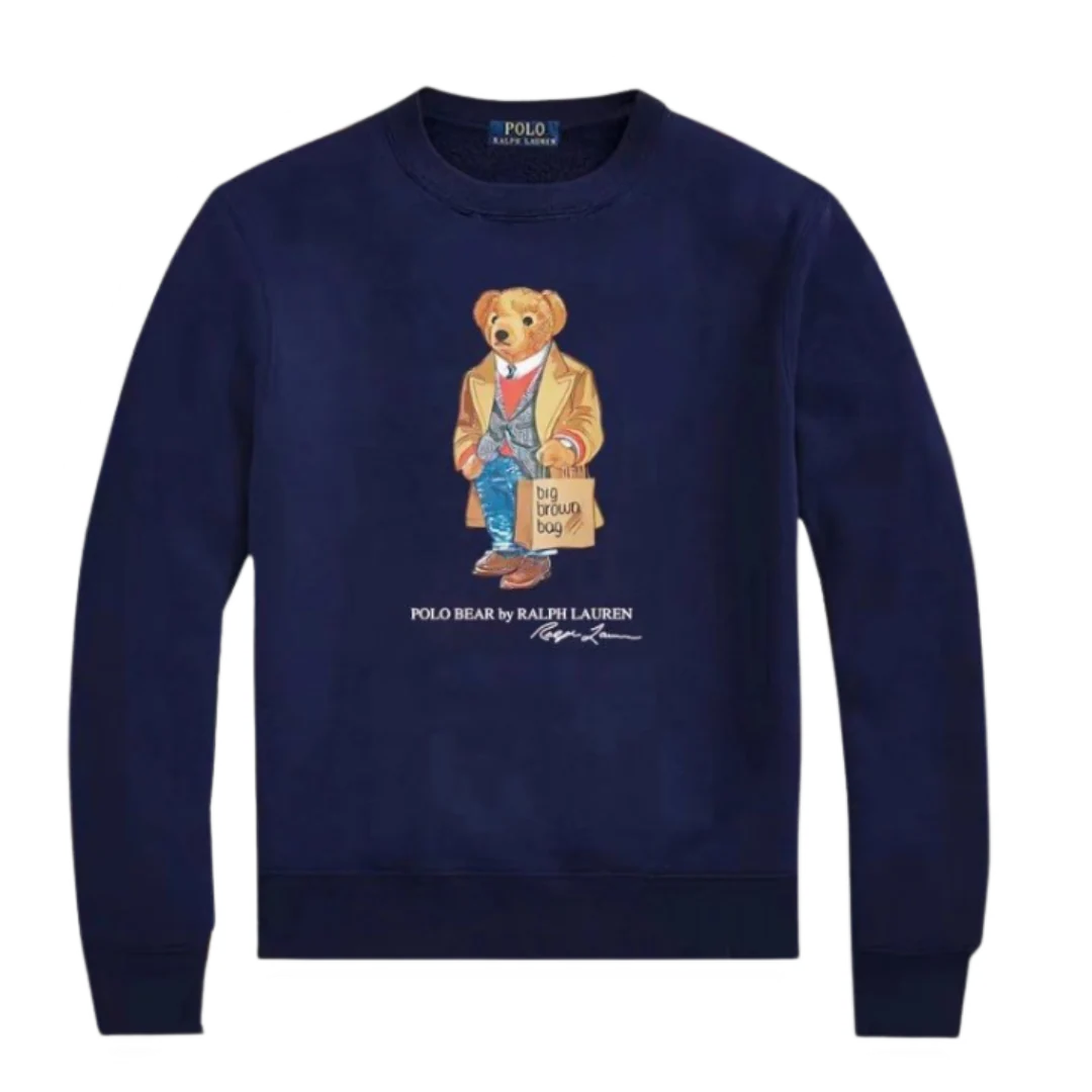 Ralph Lauren Suited Polo Bear Sweater Blue