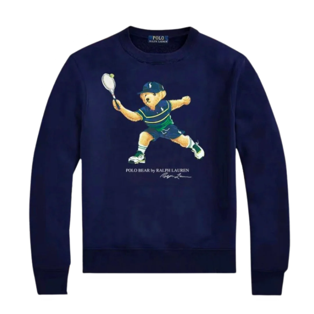 Ralph Lauren Tennis Polo Bear Sweater Blue
