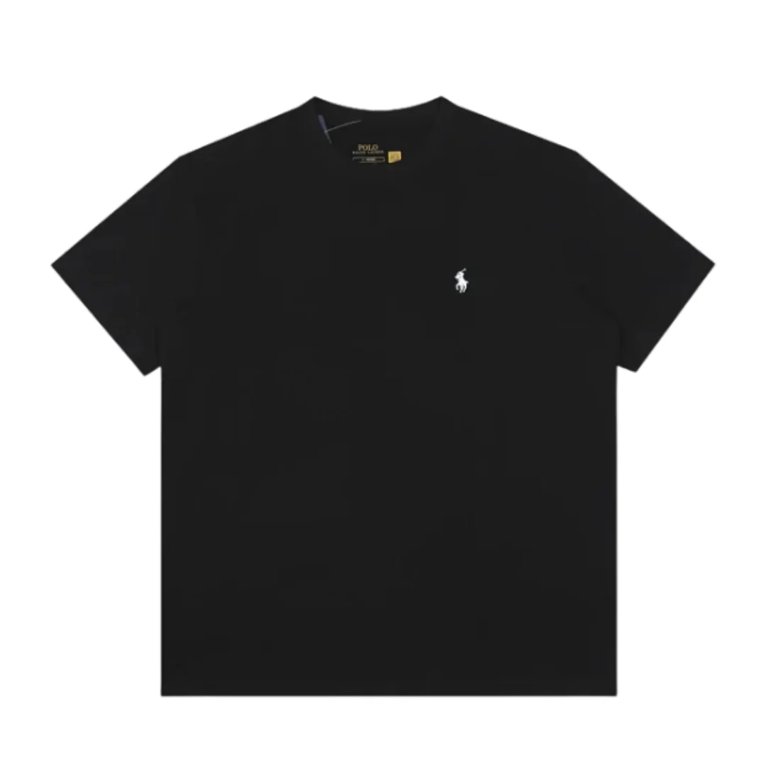 Ralph Lauren White Icon Basic T-Shirt Black