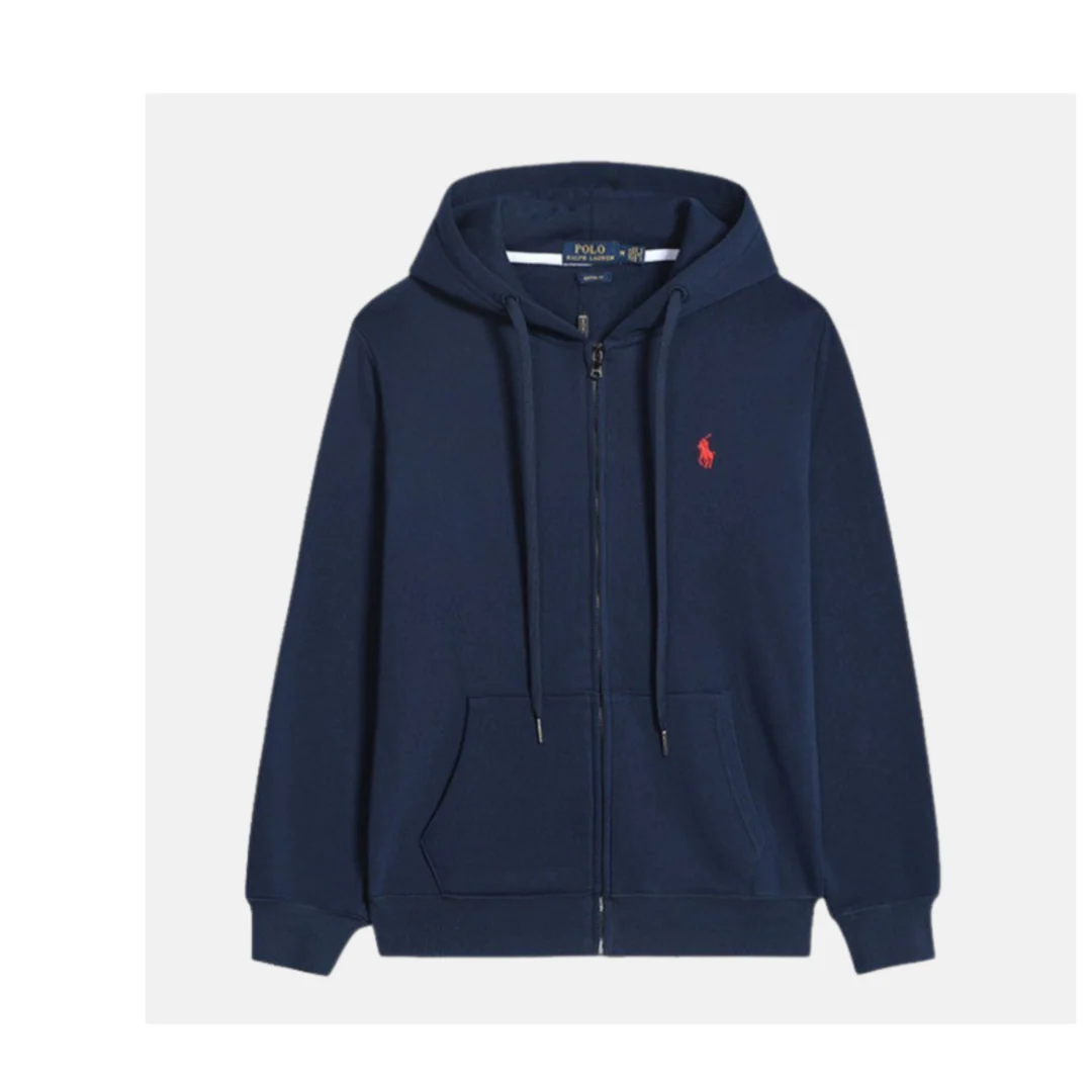 Ralph Lauren Zip Hoodie Blue