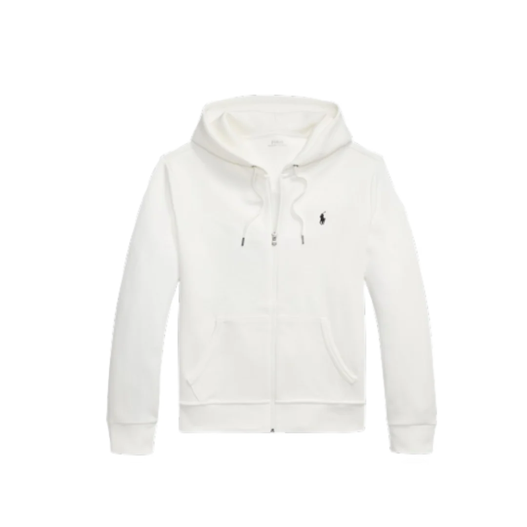 Ralph Lauren Zip Hoodie White