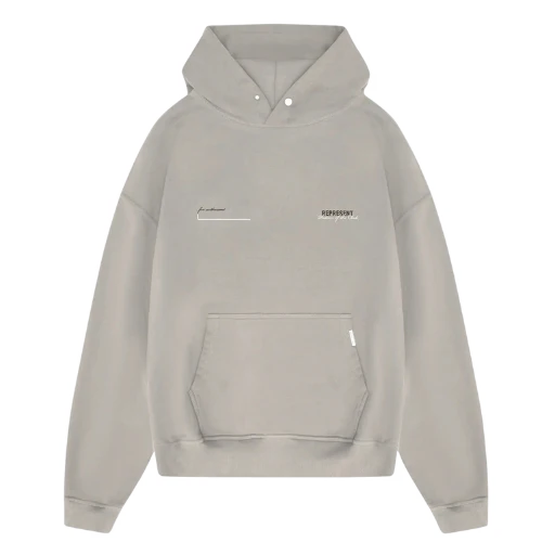 Represent Basic Hoodie Washed Mudstone
