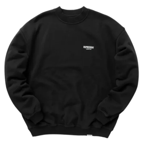 Represent Crewneck Sweater Black White