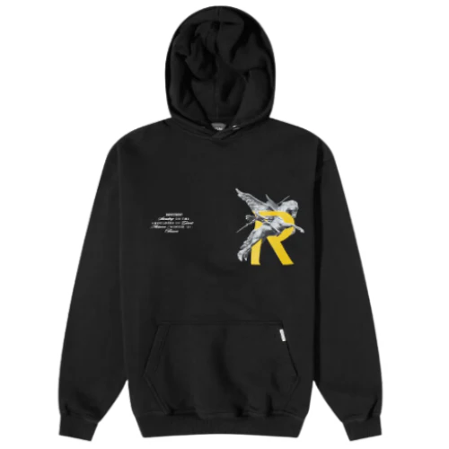 Represent Giants Print Hoodie Black