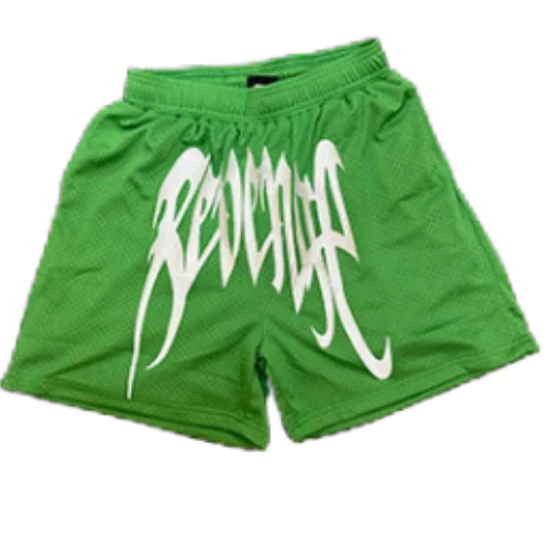 Revenge Shorts Big Print Green