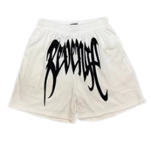 Revenge Shorts Big Print White