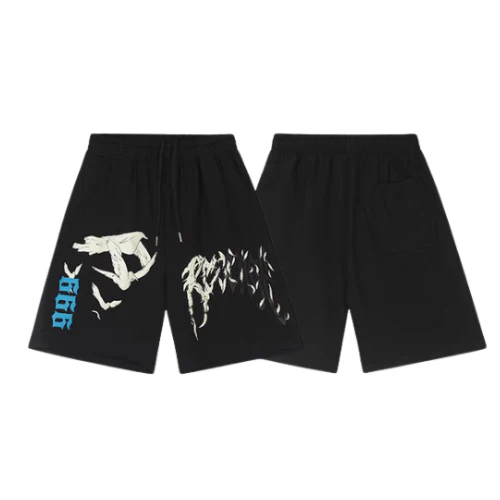 Revenge Shorts Pidgeon Black White